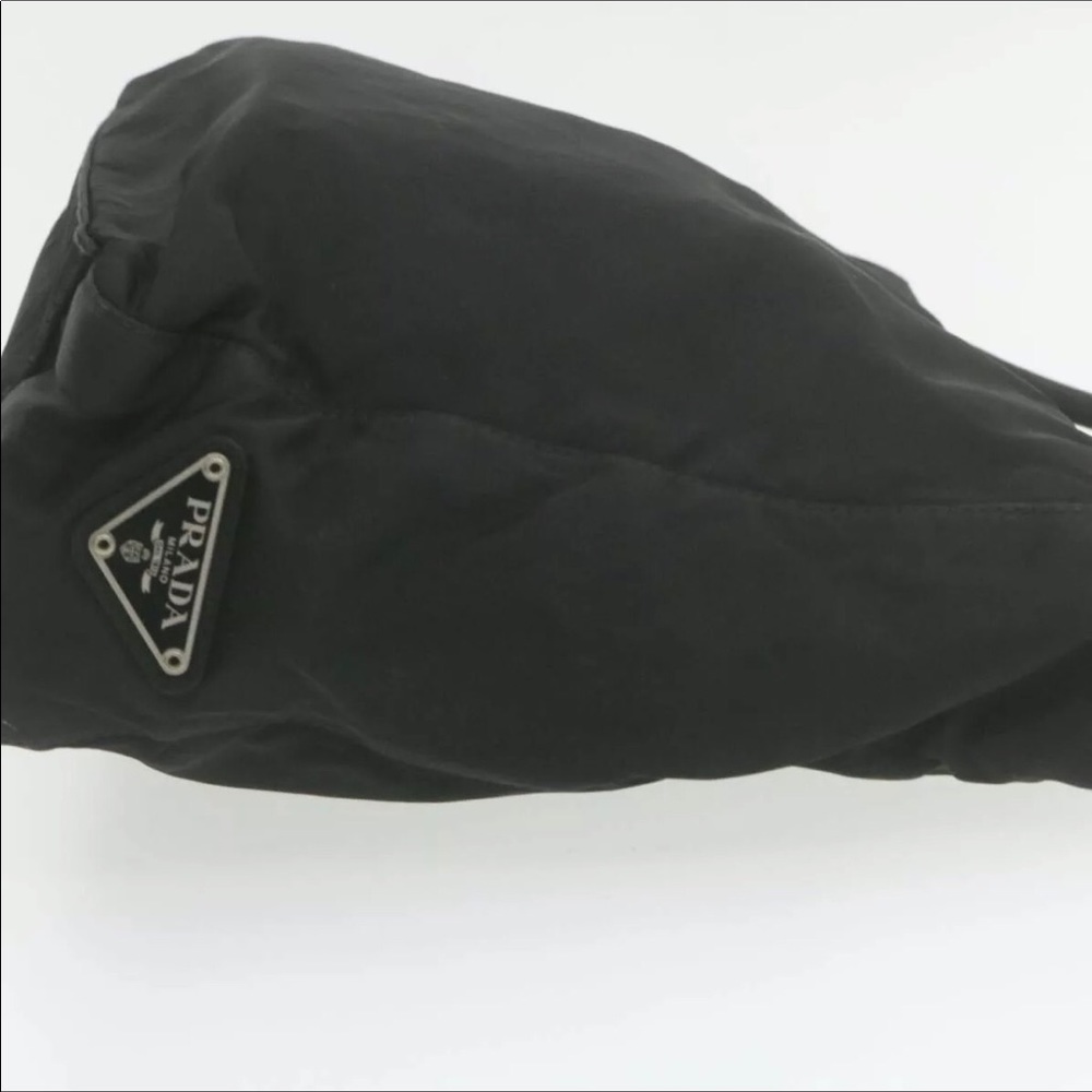 Authentic PRADA Nylon Hand Tote Bag Black Tessuto